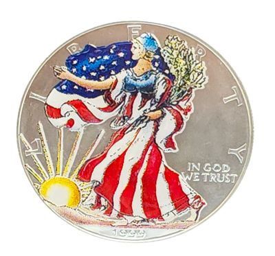 1999 Painted American Silver Eagle
