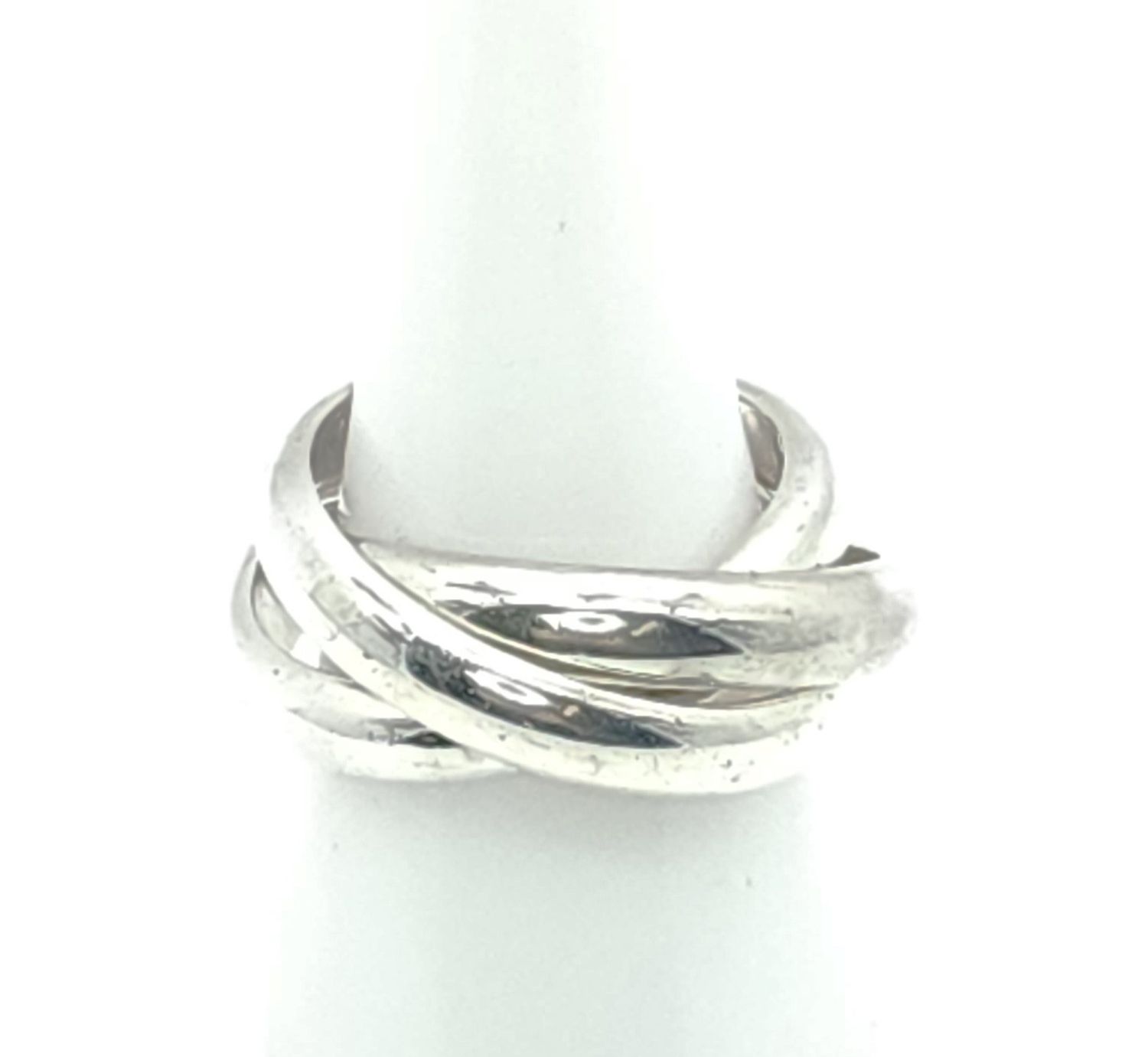 Sterling Silver Triple Rolling Ring Size: 9