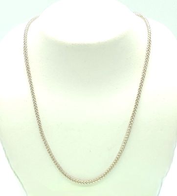 Sterling Silver Curb Link Necklace w/ Hook Clasp Size: 18-21&quot;