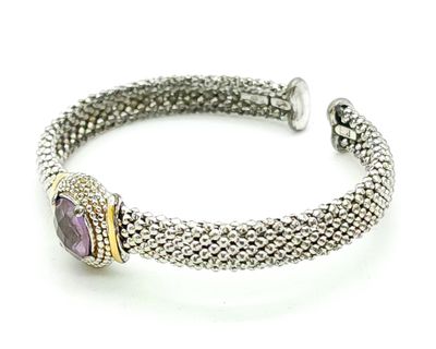 Sterling Silver Purple Topaz Bracelet