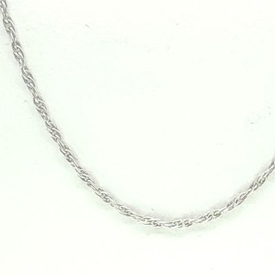 Sterling Silver Necklace Size: 18".