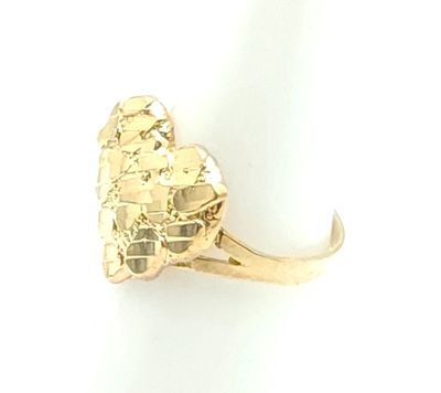 10kHeart Nugget Ring Size: 8
