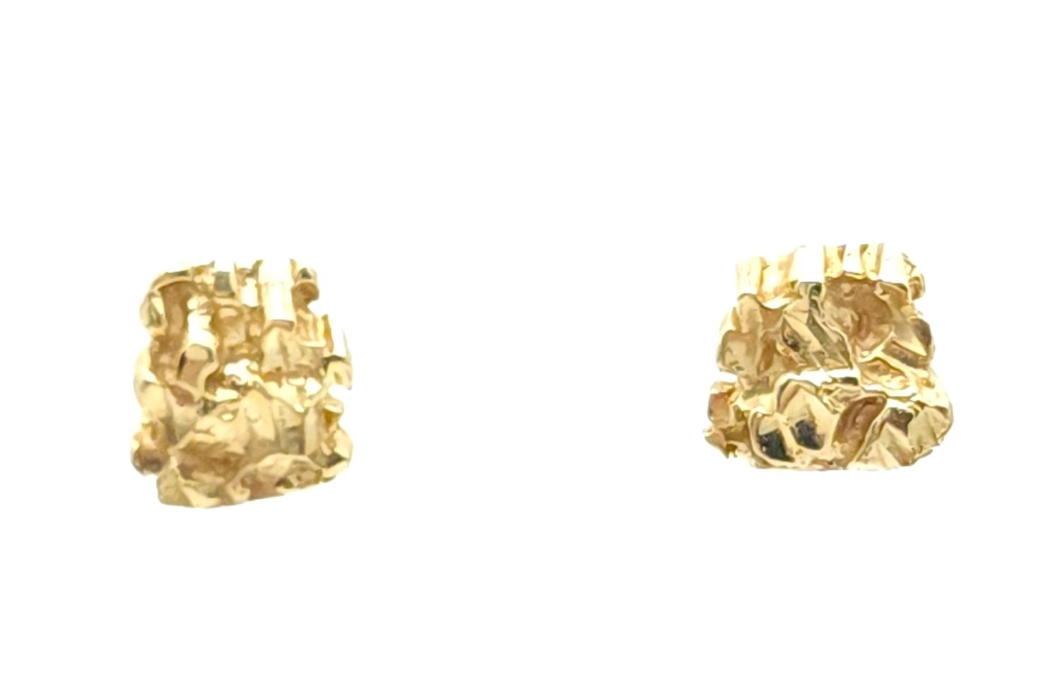 10k Nugget Stud Earrings