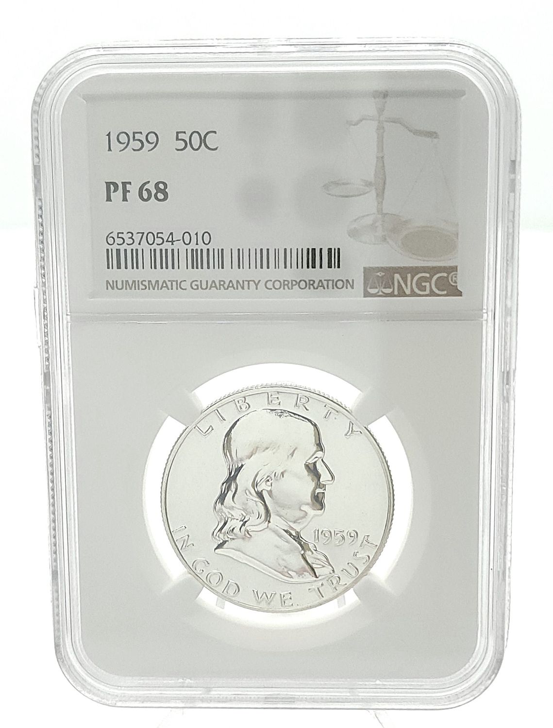 1959 Franklin Half Dollar Proof NGC PF68