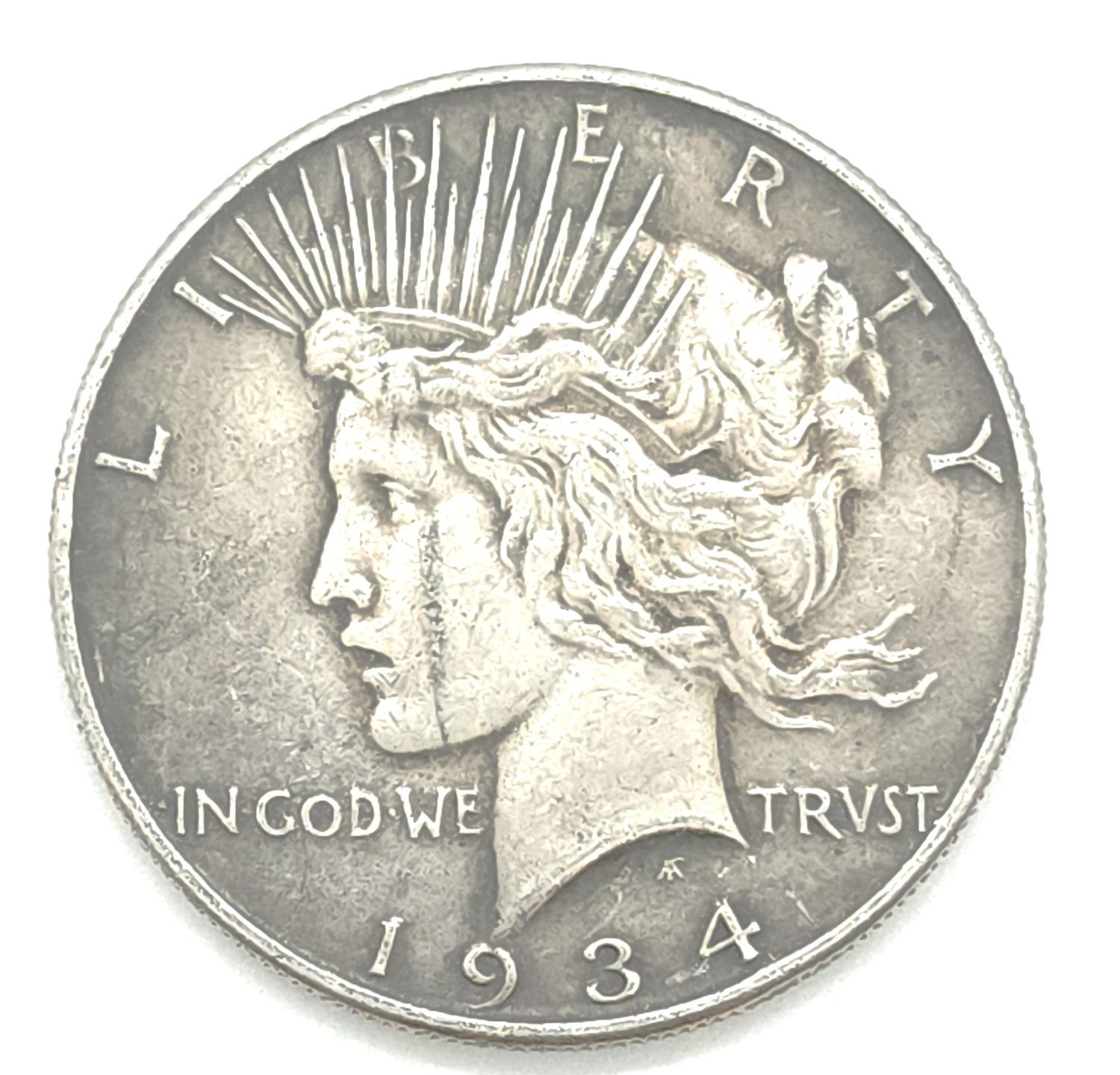 1934 Peace Silver Dollar