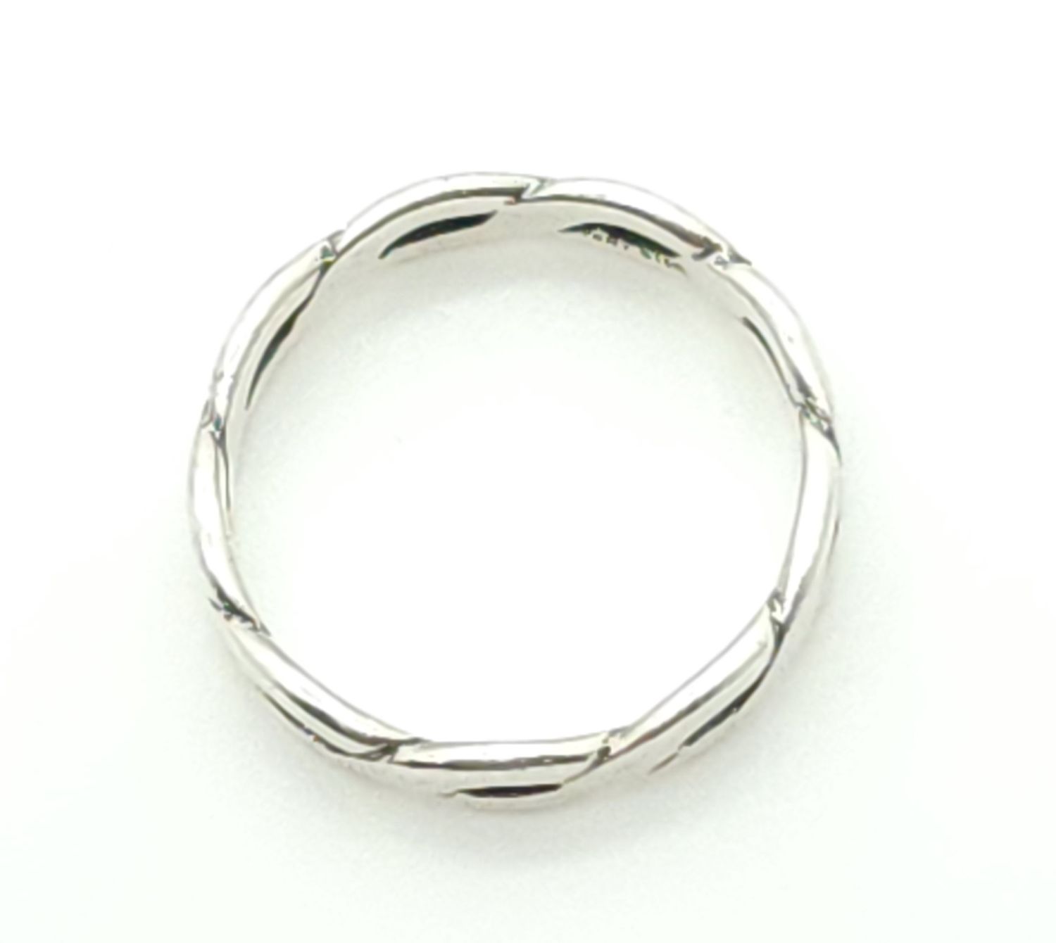 Retired Sterling Silver JA  Flat Twist Ring Size: 6