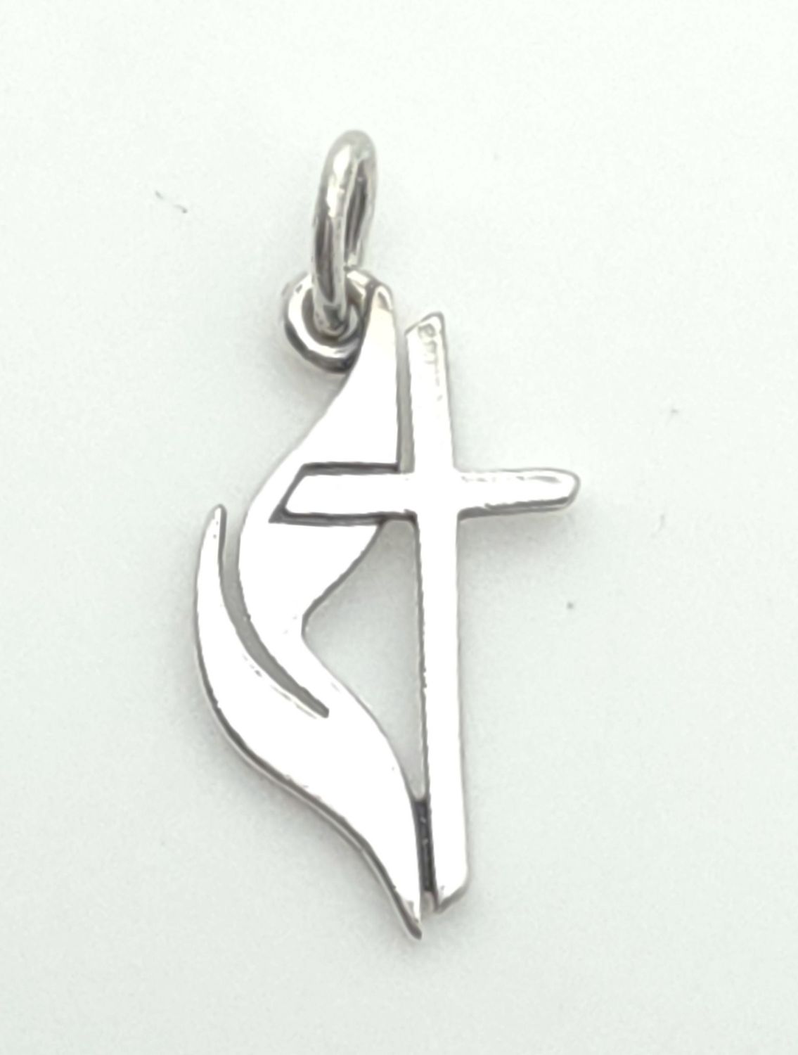 Retired JA Sterling Silver Methodist Cross Pendant