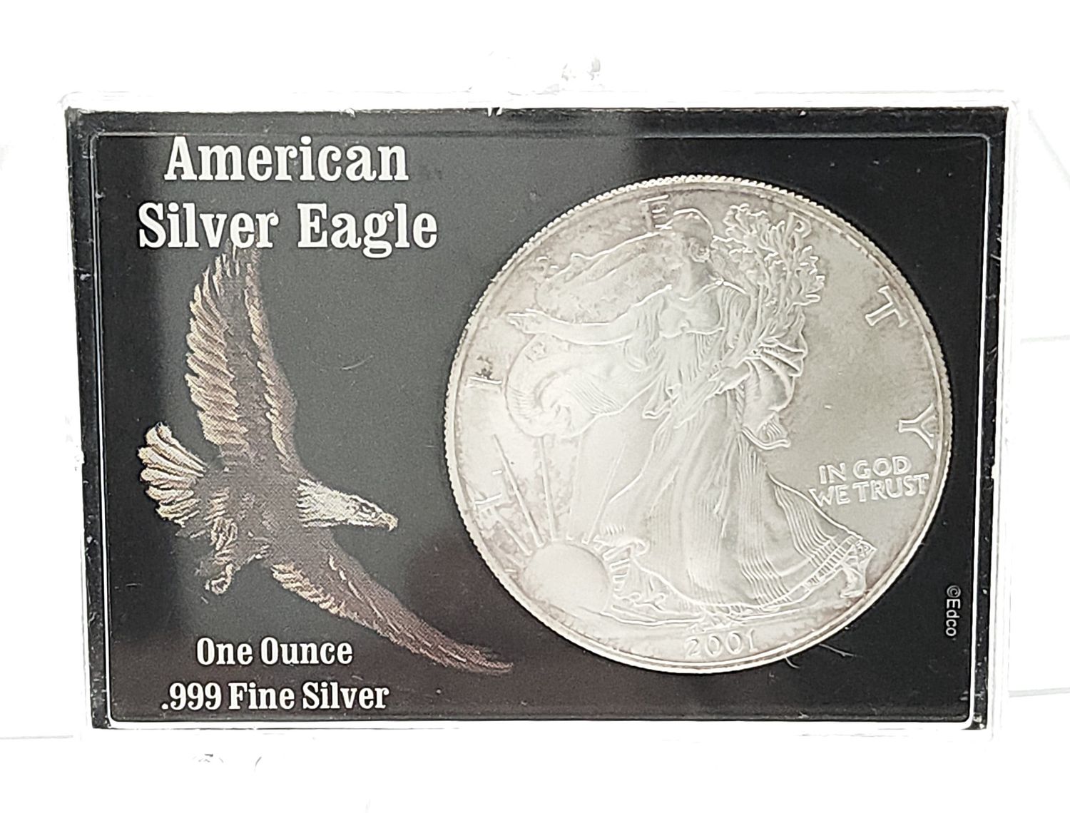 2001 American Silver Eagle in Case