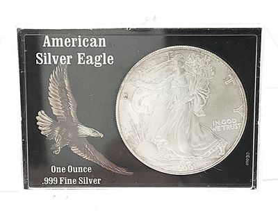 2001 American Silver Eagle in Case