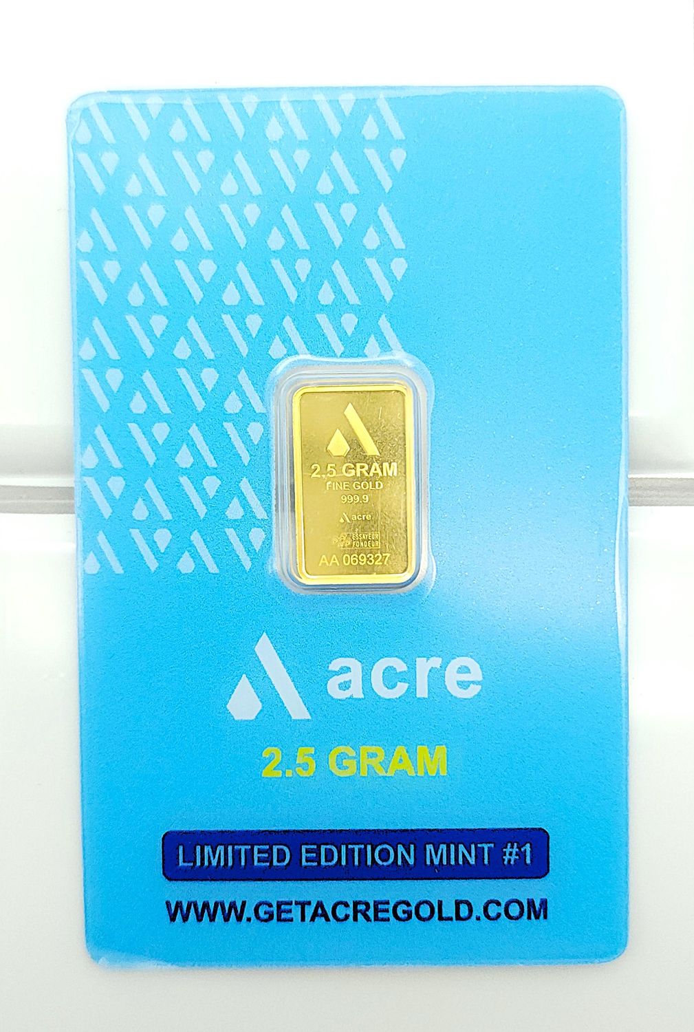 2.5g Acre Gold Bar.