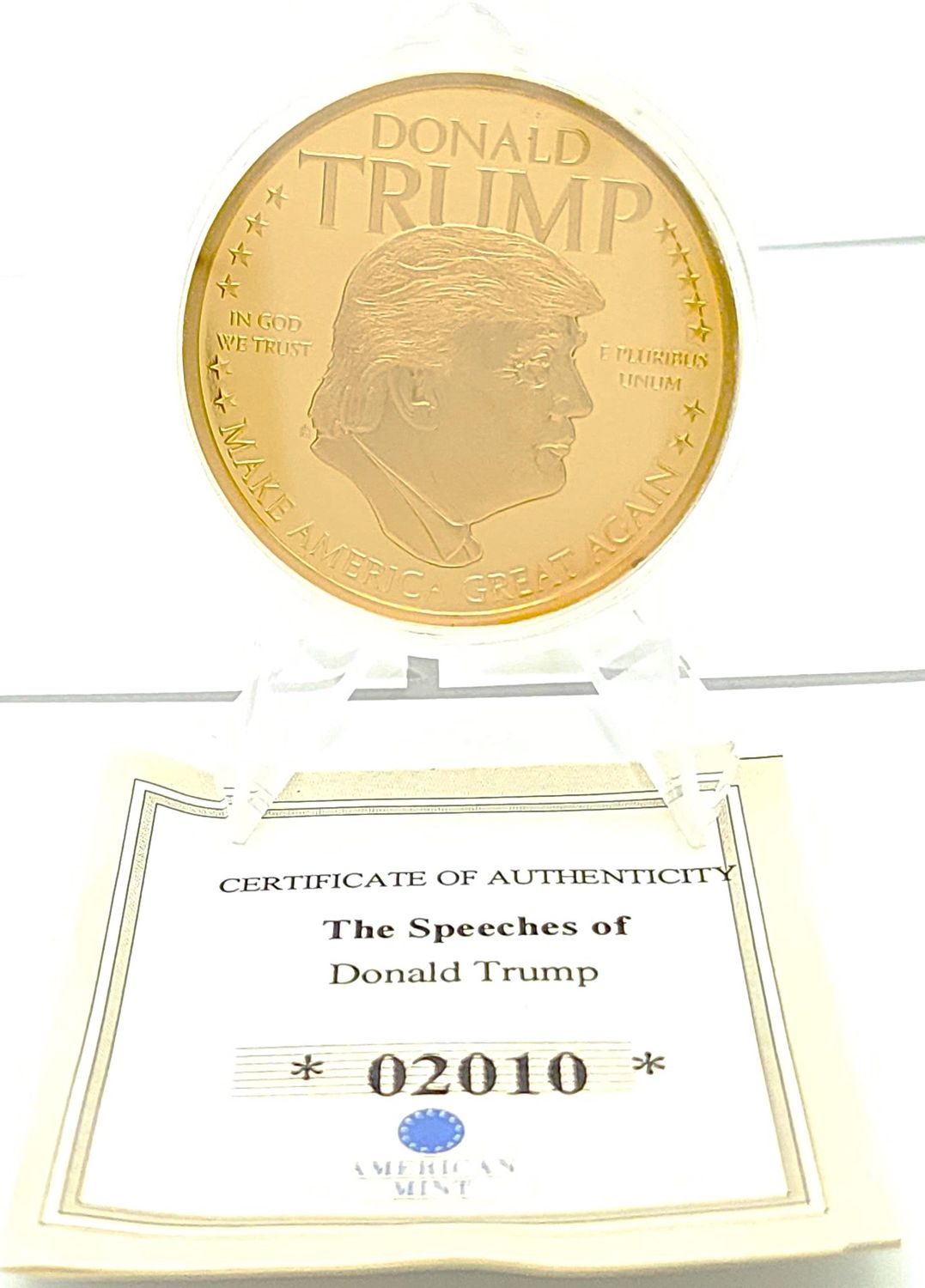 2016 Speeches of Donald Trump 245k Gold Plated Proof