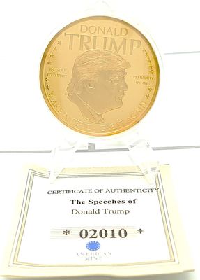 2016 Speeches of Donald Trump 245k Gold Plated Proof