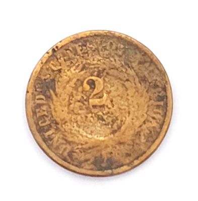1864 Two Cent .