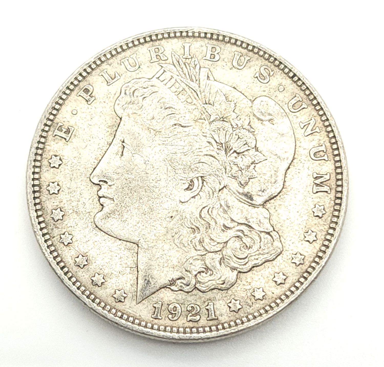 1921 Morgan Silver Dollar     ....
