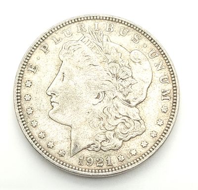 1921 Morgan Silver Dollar     ....