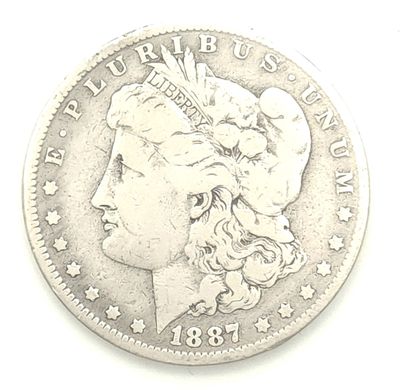 1887-0 Over 6 Morgan Silver Dollar