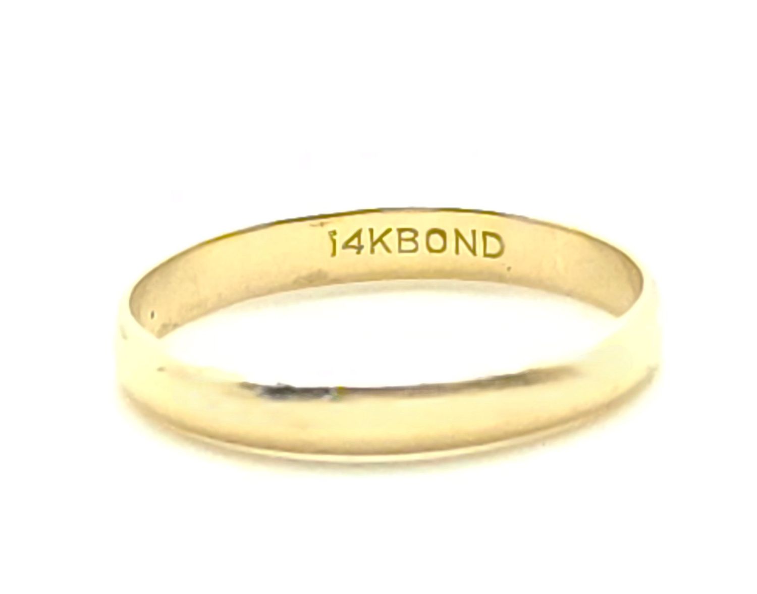 14k Gold Band Size: 10.