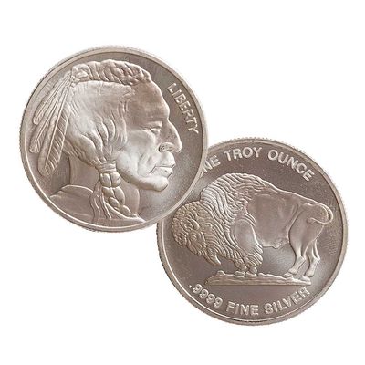 1oz Buffalo/Indian Silver Round- Random Coin