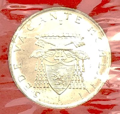 1963 (MCMLXIII) Vatican 500 Lire Silver Coin