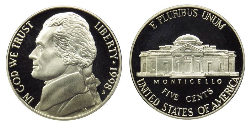 Jefferson Nickel- Random Coin/Year