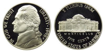 Jefferson Nickel- Random Coin/Year