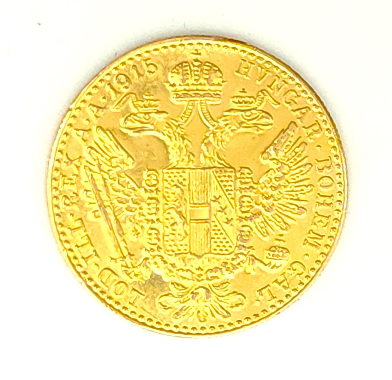1915 Austria 1 Ducat Gold Coin
