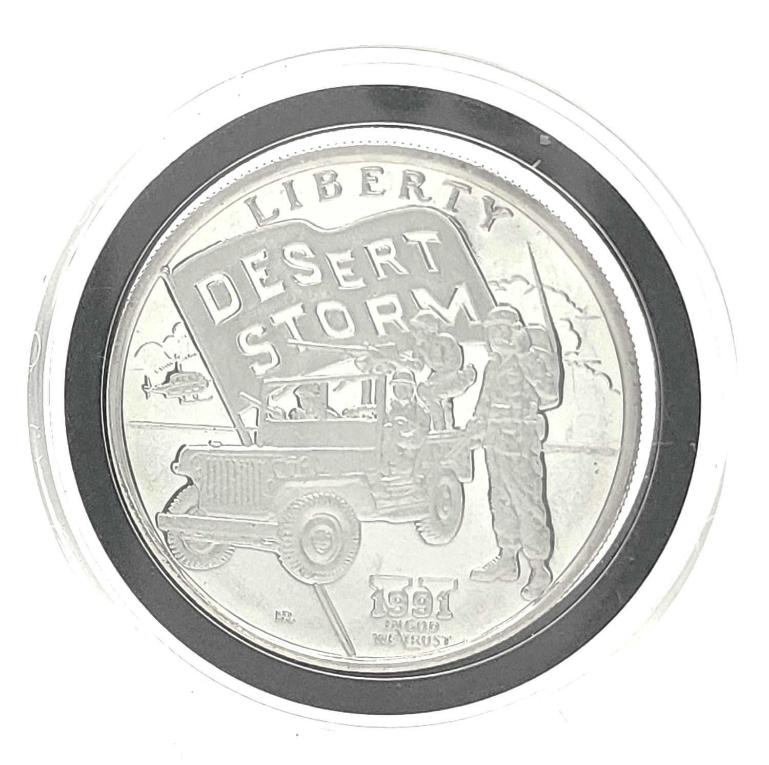 1991 1oz Desert Storm Hutt River $5 Silver Coin