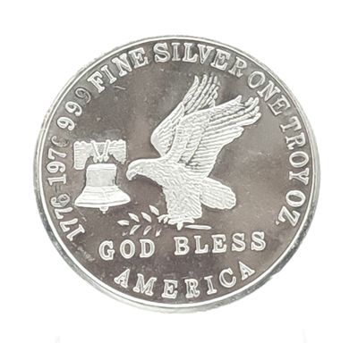 1oz God Bless America Silver Round- Random Bullion