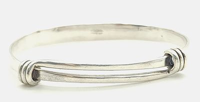 Vintage Sterling Silver Ed Levan Signature Slider Bracelet