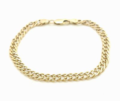 14k Double Curb Bracelet