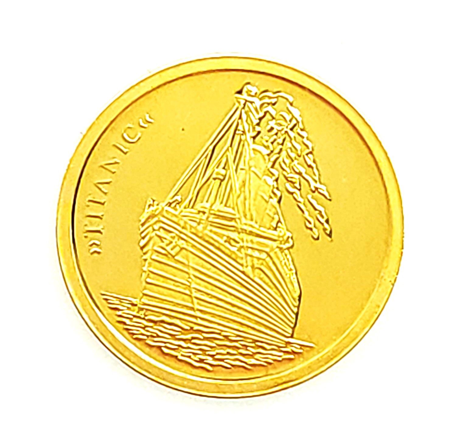 1999 14k Titanic In Gold Coin