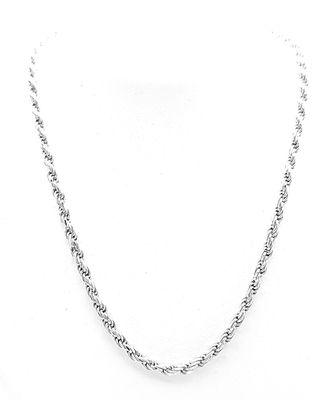 Sterling Silver Rope Chain Size: 18&quot; Long