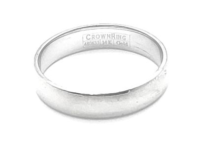 14k White Gold Band Size: 11