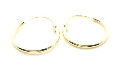 14k Gold 1/2" Hoop  Earrings