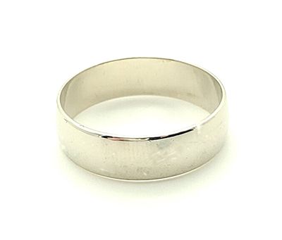 14k White Gold Band Size: 10