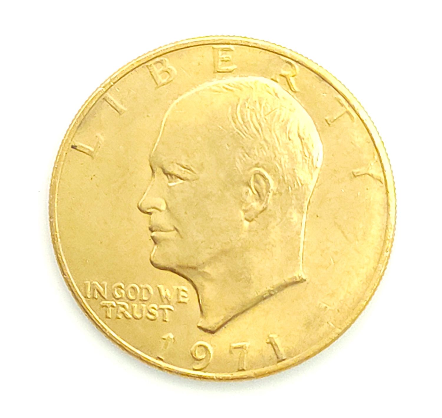 1971 Gold Plated Eisenhower Dollar Coin