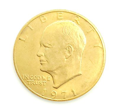 1971 Gold Plated Eisenhower Dollar Coin