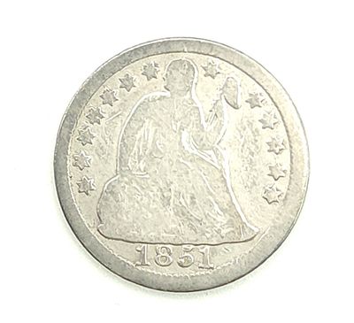 1851 Seated Liberty Dime