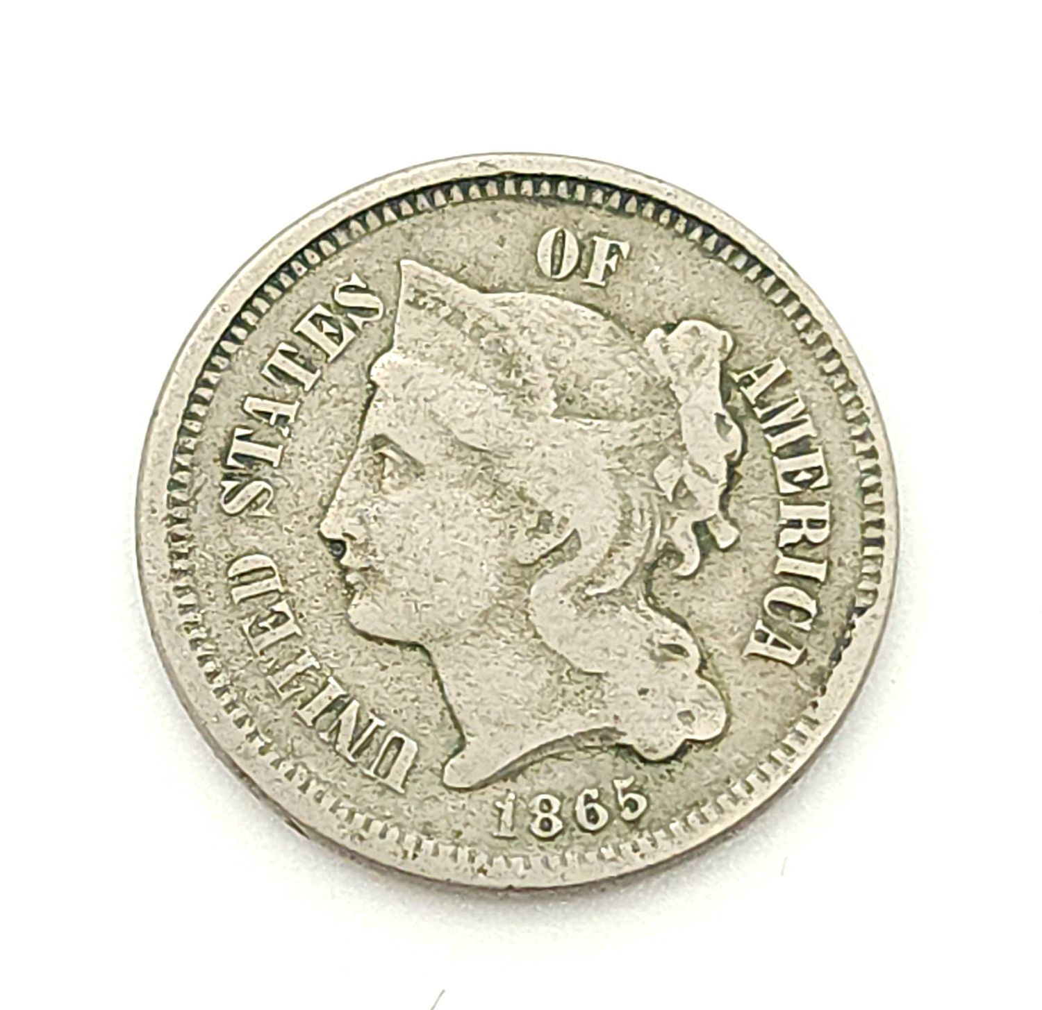 1865 Three Cent Nickel