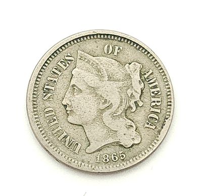 1865 Three Cent Nickel
