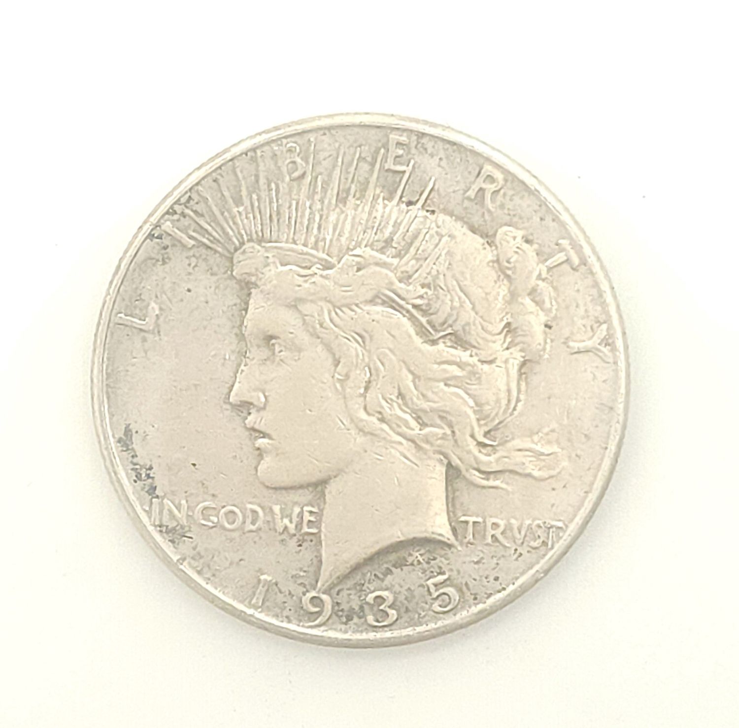 1935-S Peace Silver Dollar...