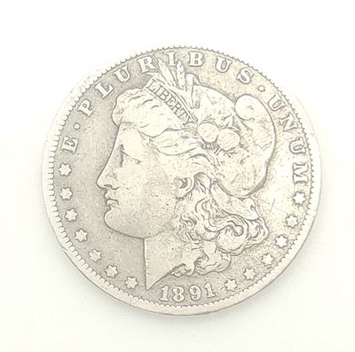 1891-O Morgan Silver Dollar...
