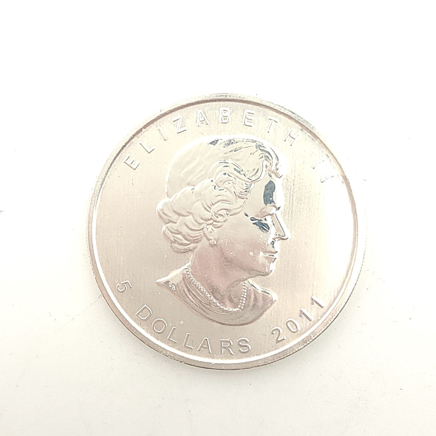 2011 Silver Canadian $5 Maple