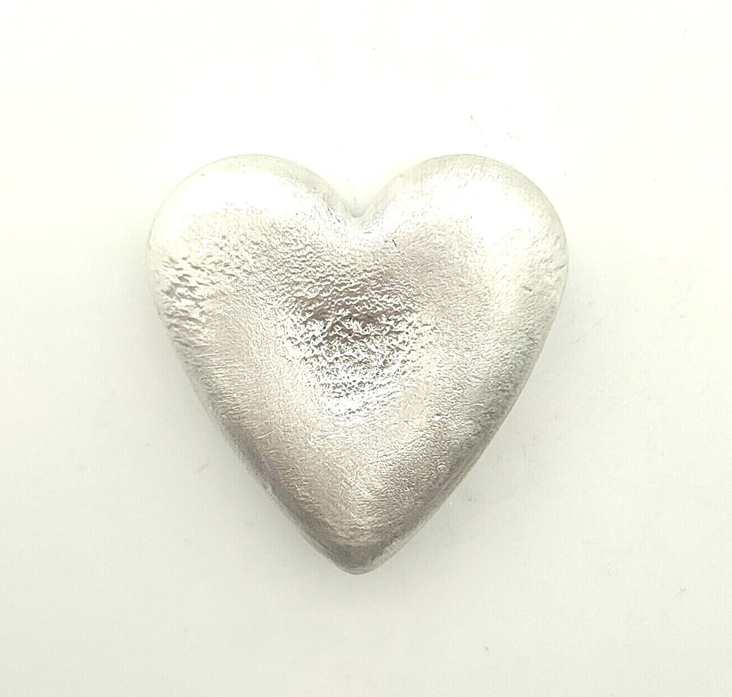 2.73oz Hand Poured Sterling Silver Heart