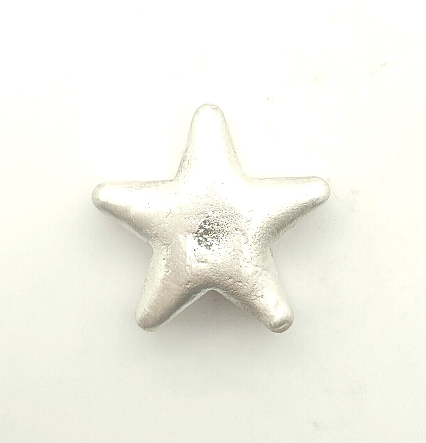 1.5oz Hand Poured Sterling Silver Star