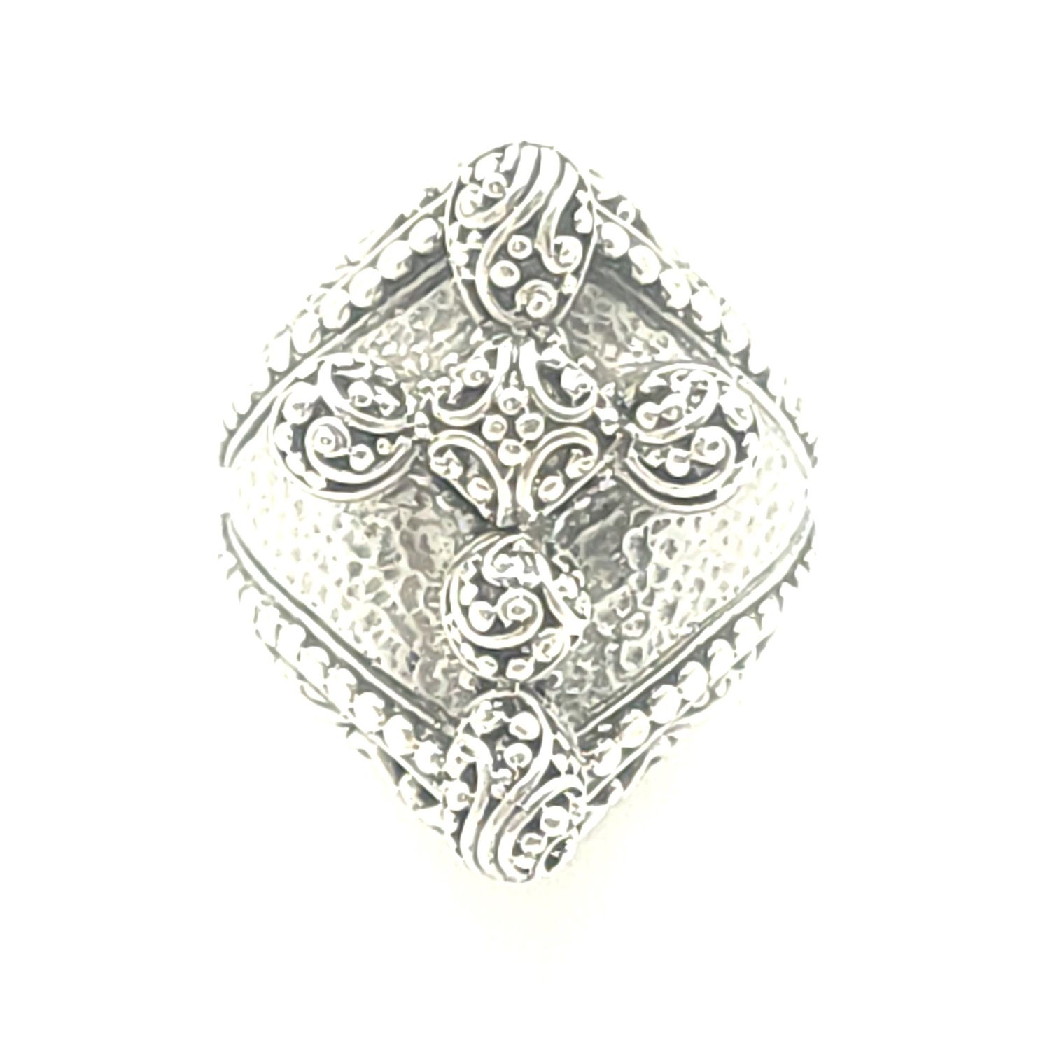 Sterling Silver Retired Sarda Cross Ring Size: 8