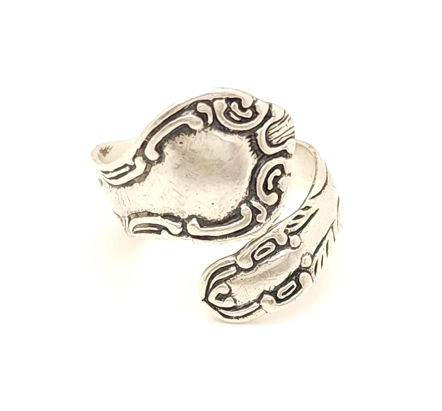 Sterling Silver Spoon Ring Size: 8.5