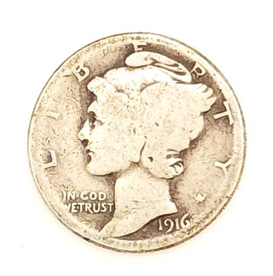 1916-D Mercury Dime