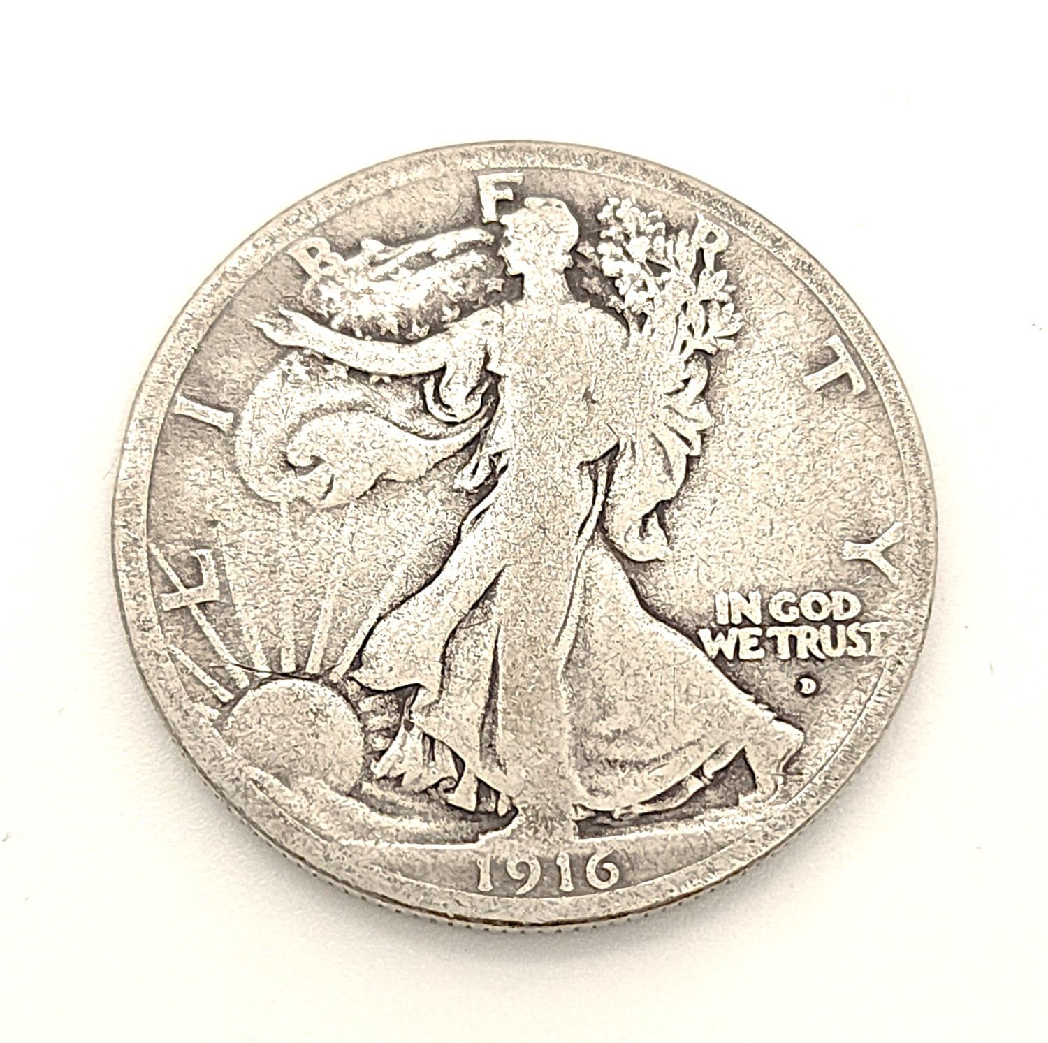 1916-D Walking Liberty Half Dollar