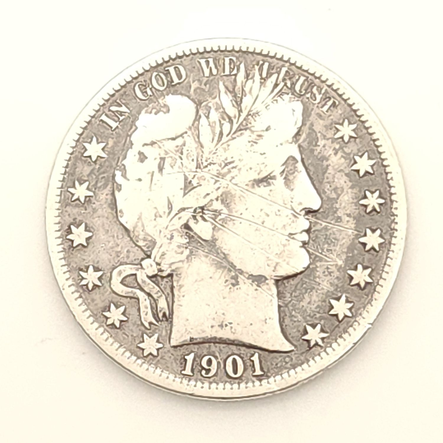1901 Barber Half Dollar